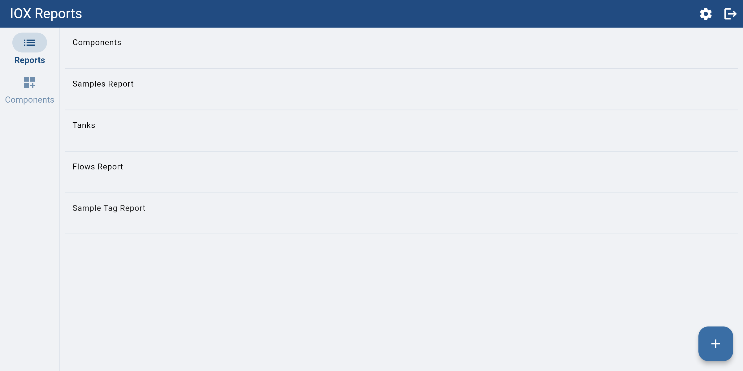IOX Reports Screenshot 1